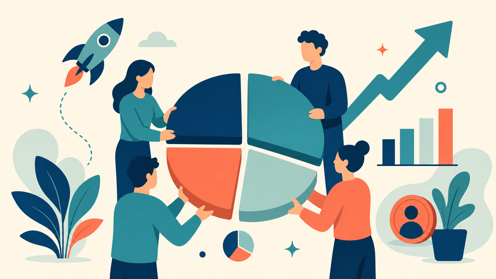 Flat illustration tile for Setting Up an Employee Share Option Plan (ESOP) the Right Way in Australia