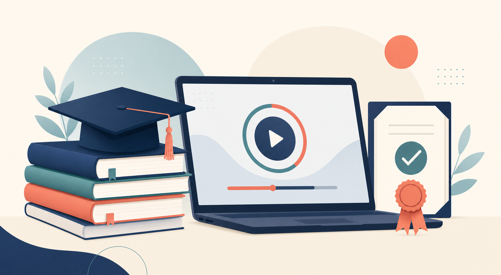 Flat illustration tile for Edtech & Training Market Entry Playbook: RTO, CRICOS & School Procurement in ANZ
