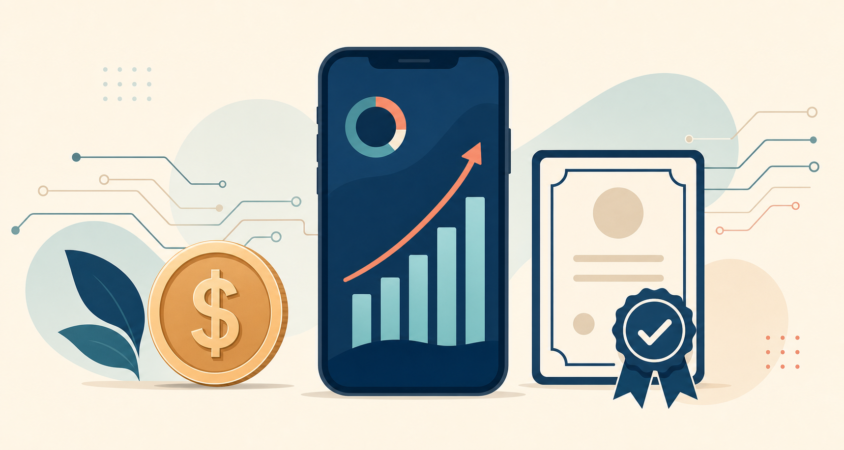 Flat illustration tile for Fintech Market Entry Playbook: Licensing & Launching in ANZ